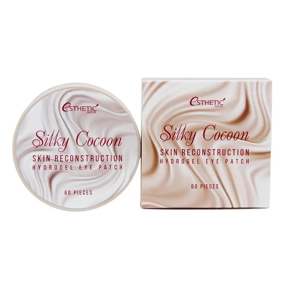 Гидрогелевые патчи под глаза Silky Cocoon Hydrogel Eye Patch Esthetic House 60 шт. (8809450012197)