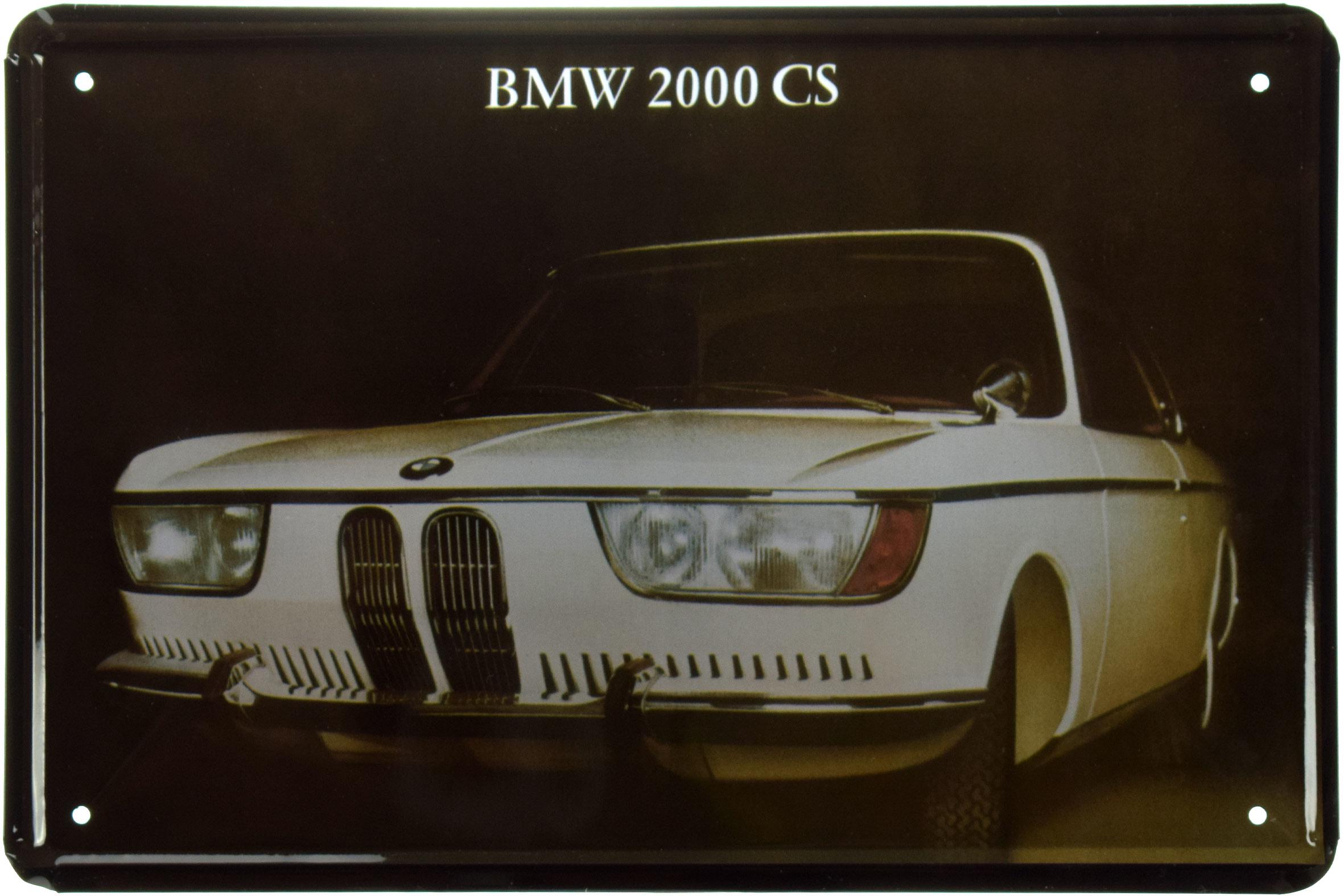 Табличка металлическая BMW 2000 CS 20x30 см