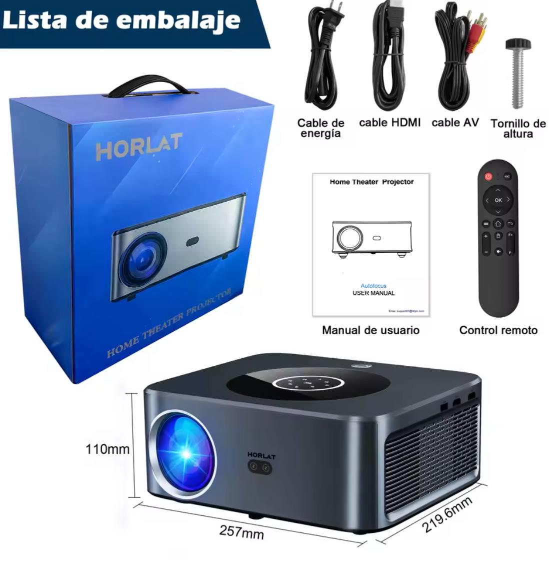 Проектор Horlat 2/64 Android 12 автофокус налаштований додатками - фото 4 Проектор Horlat 2/64 Android 12 автофокус налаштований додатками - фото 4