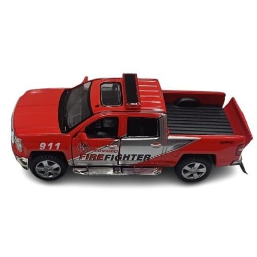 Машинка металлическая инерционная Kinsmart Chevrolet Silverado Служба спасения (KT5381WPR)