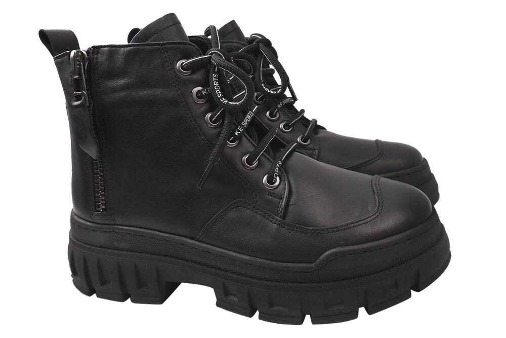 Ботинки женские Euromoda из кожи на платформе высокие р. 36 (448-20DHS)