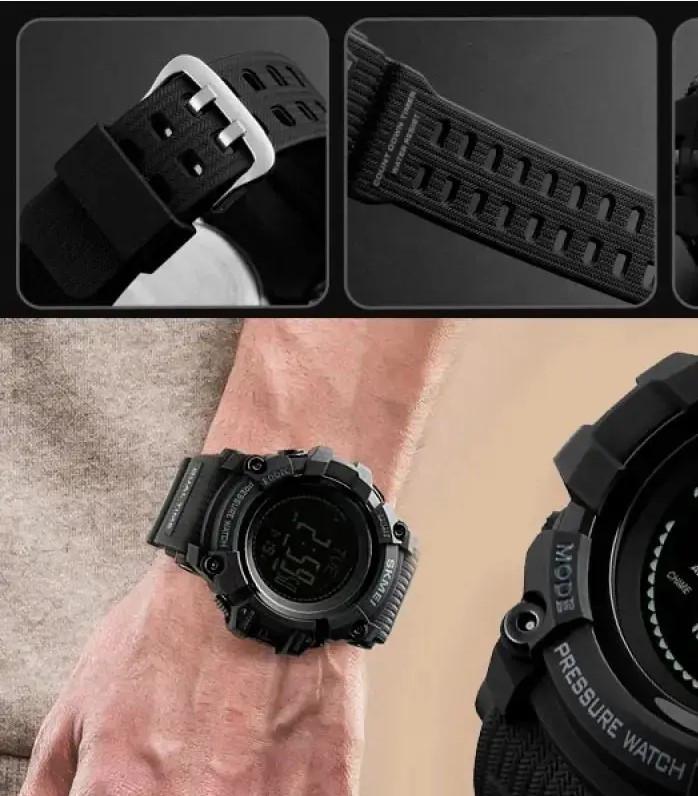 Наручные часы мужские Skmei Compass военные водостойкие с компасом Черный (1356) - фото 10 Наручные часы мужские Skmei Compass военные водостойкие с компасом Черный (1356) - фото 10