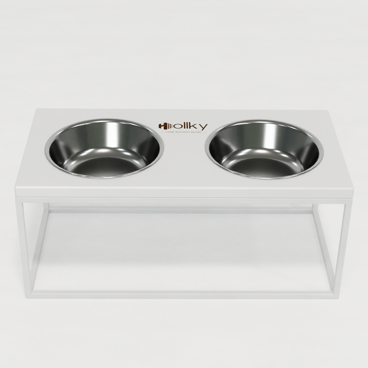 Миски на подставке для больших собак Hollky Base XL20 2х1,8 л (BXL20-522620-WHWH) - фото 5 Миски на подставке для больших собак Hollky Base XL20 2х1,8 л (BXL20-522620-WHWH) - фото 5