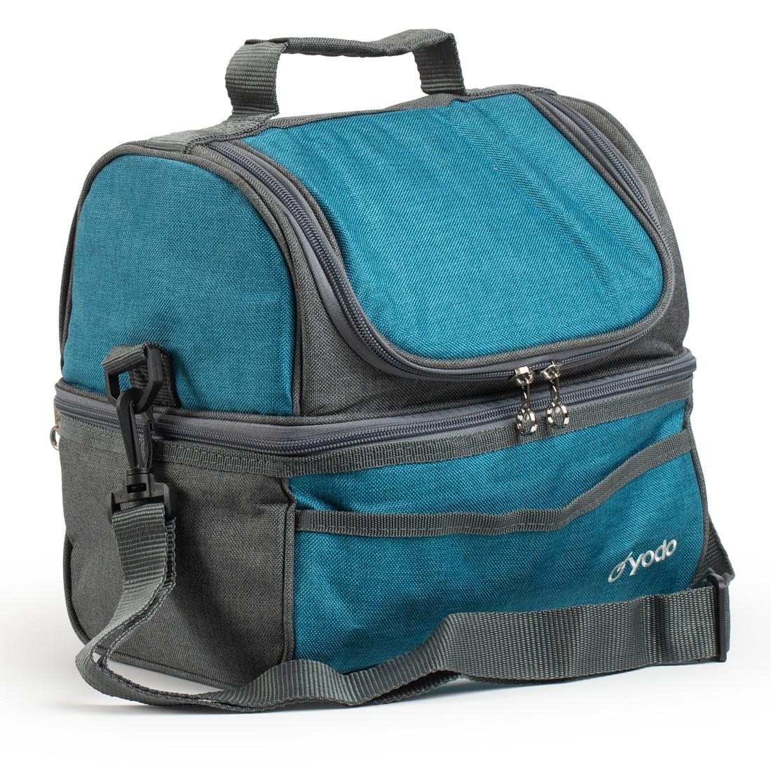 Сумка холодильник термосумка YODO Lunch Нейлон 600D 12 л Blue/Grey (KP227020)