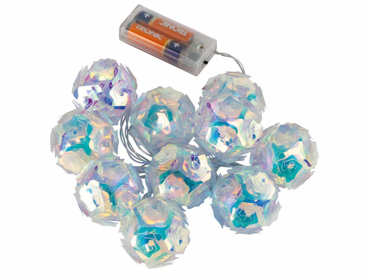 Гирлянда Livarno Home Голографические шары 10 LED с таймером 165 см (P1-00314)