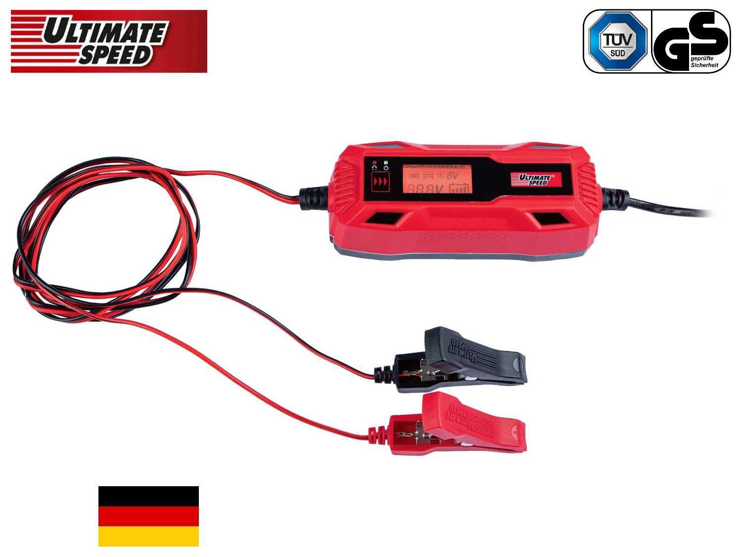 Зарядний пристрій для авто та мото акумуляторів Ultimate Speed ULGD 5.0 A1" імпульсний інтелектуальний - фото 6 Зарядний пристрій для авто та мото акумуляторів Ultimate Speed ULGD 5.0 A1" імпульсний інтелектуальний - фото 6