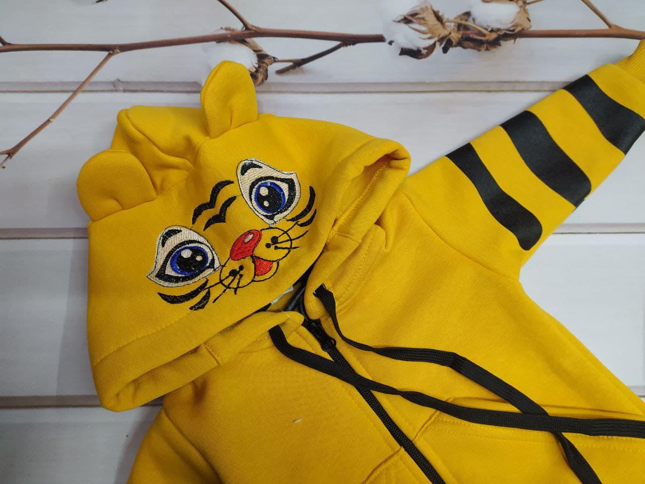 Костюм детский Катлен на флисе Тигр 92 см Желтый (0013824/92) - фото 2 Костюм детский Катлен на флисе Тигр 92 см Желтый (0013824/92) - фото 2