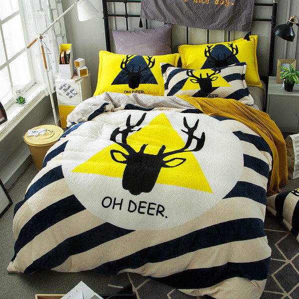 Комплект постільної білизни Homytex On deer мікрофібра євро (8-63123)