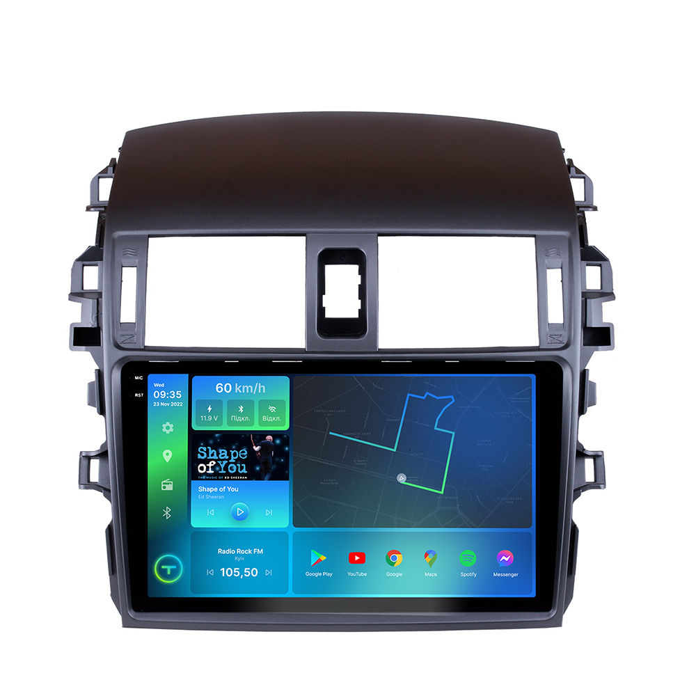 Автомагнитола штатная Torssen 2K F9464 для Toyota Corolla E150 2006-2012 г. воздуховоды 4G/Carplay/DSP 4/64 GB 9" (202302901)