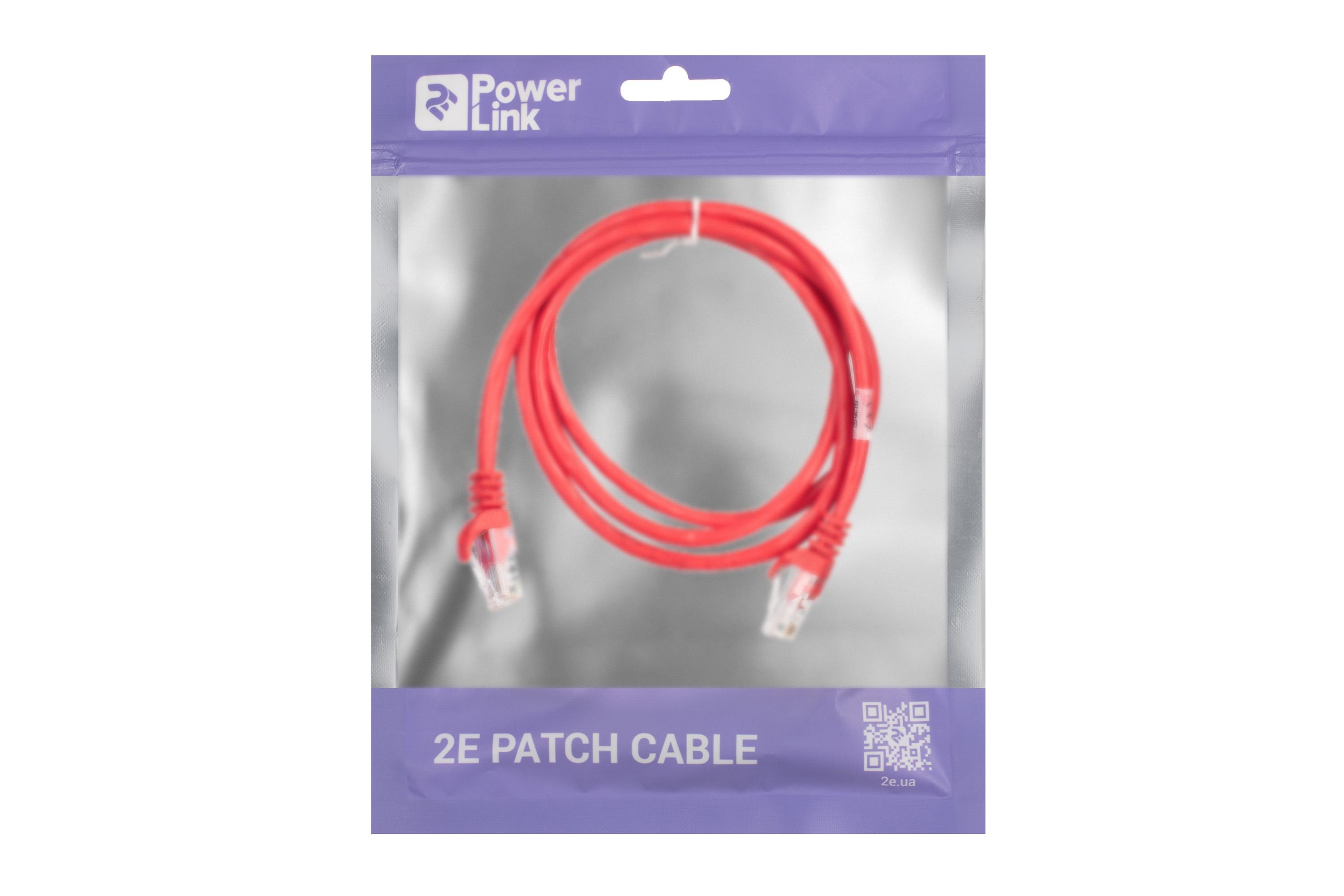 Патч-корд 2E Cat 5e 26AWG 1,2 м з екранованою крученою парою UTP Червоний (2E-PC5ECA-120RD) - фото 3