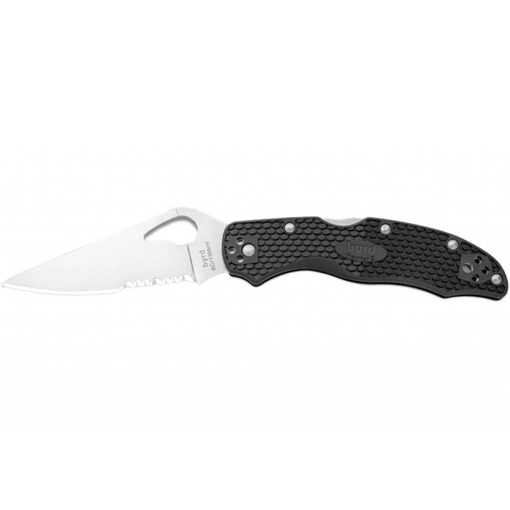 Ніж мисливський Spyderco Byrd Harrier 2 FRN напівсерейтор (BY01PSBK2)