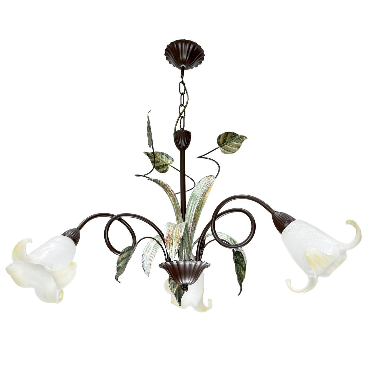 Люстра підвісна N&B light Лучія 8703 Коричневий/Зелений (17772167)