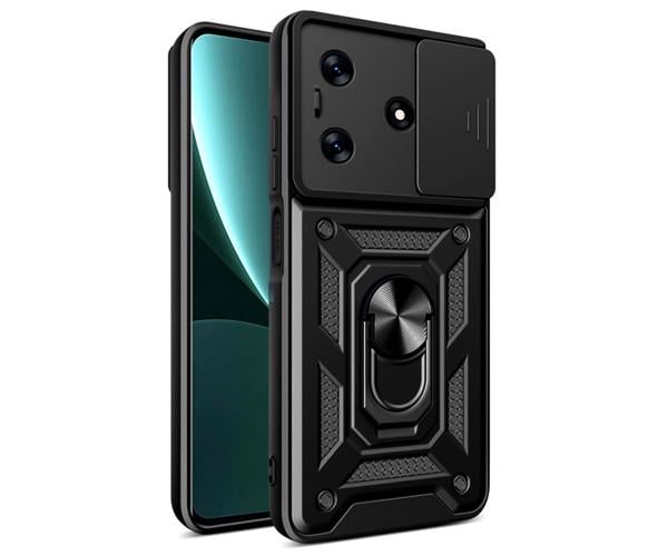 Чехол накладка Ricco Camera Sliding для Tecno Spark 10 / 10C Черный