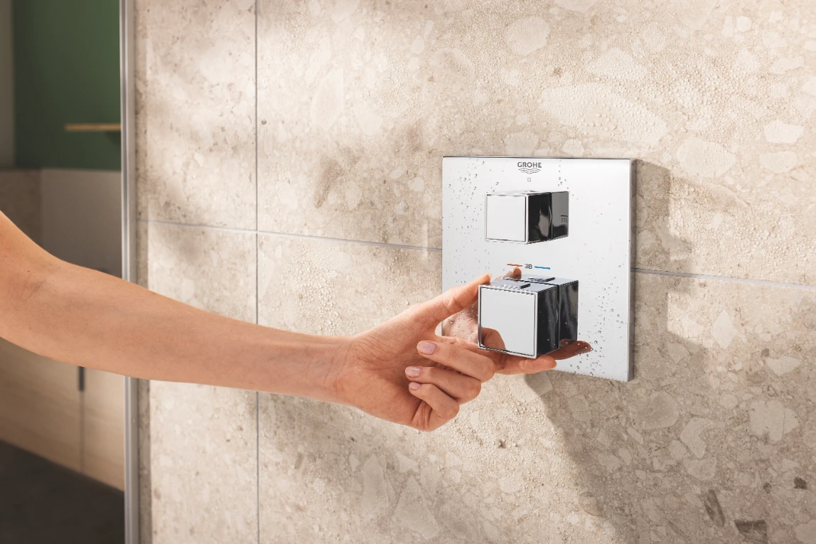 Душевая система Grohe Grohtherm Cube Rainshower Mono 310 (34868000) - фото 6 Душевая система Grohe Grohtherm Cube Rainshower Mono 310 (34868000) - фото 6