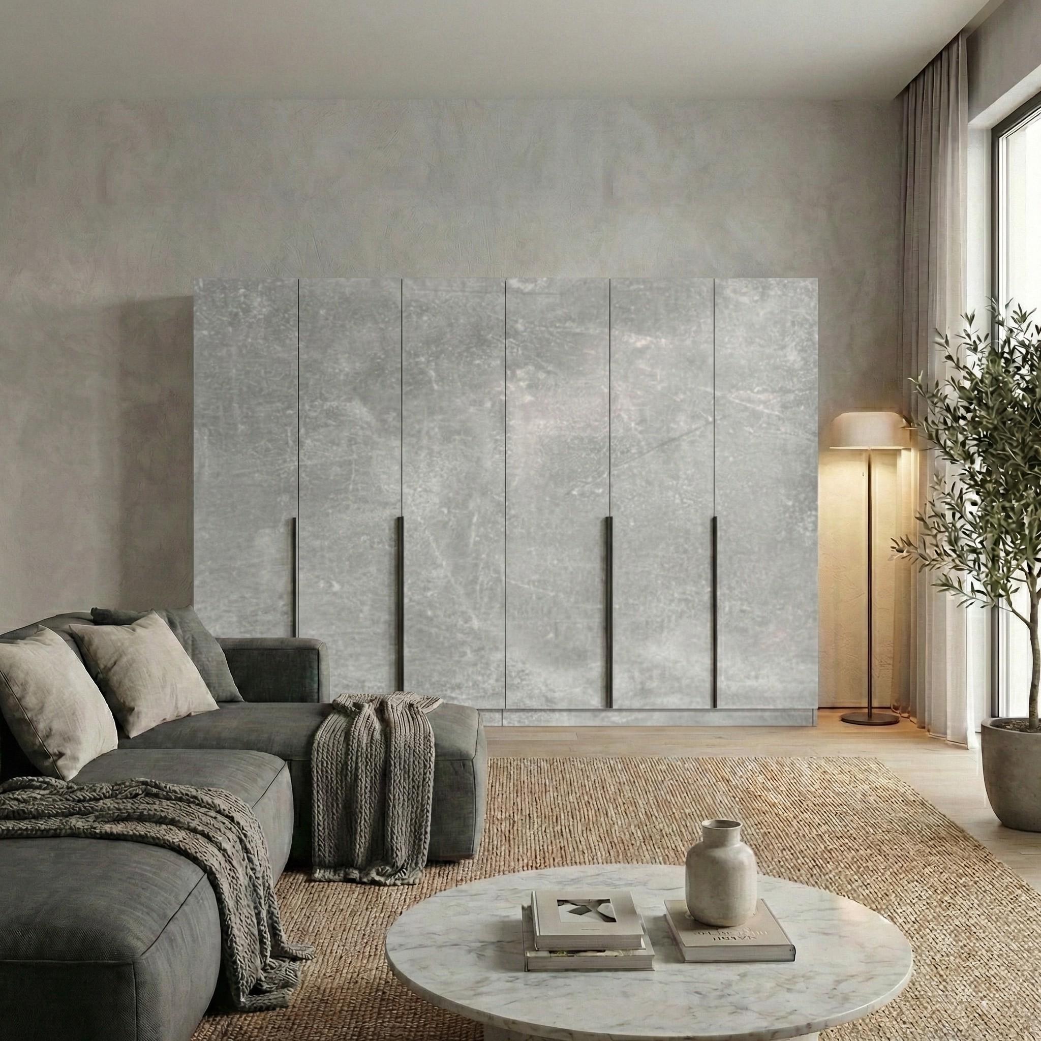 Шкаф распашный ViANT Сити 6 дв. С16 3000х500х2200 мм Индастриал