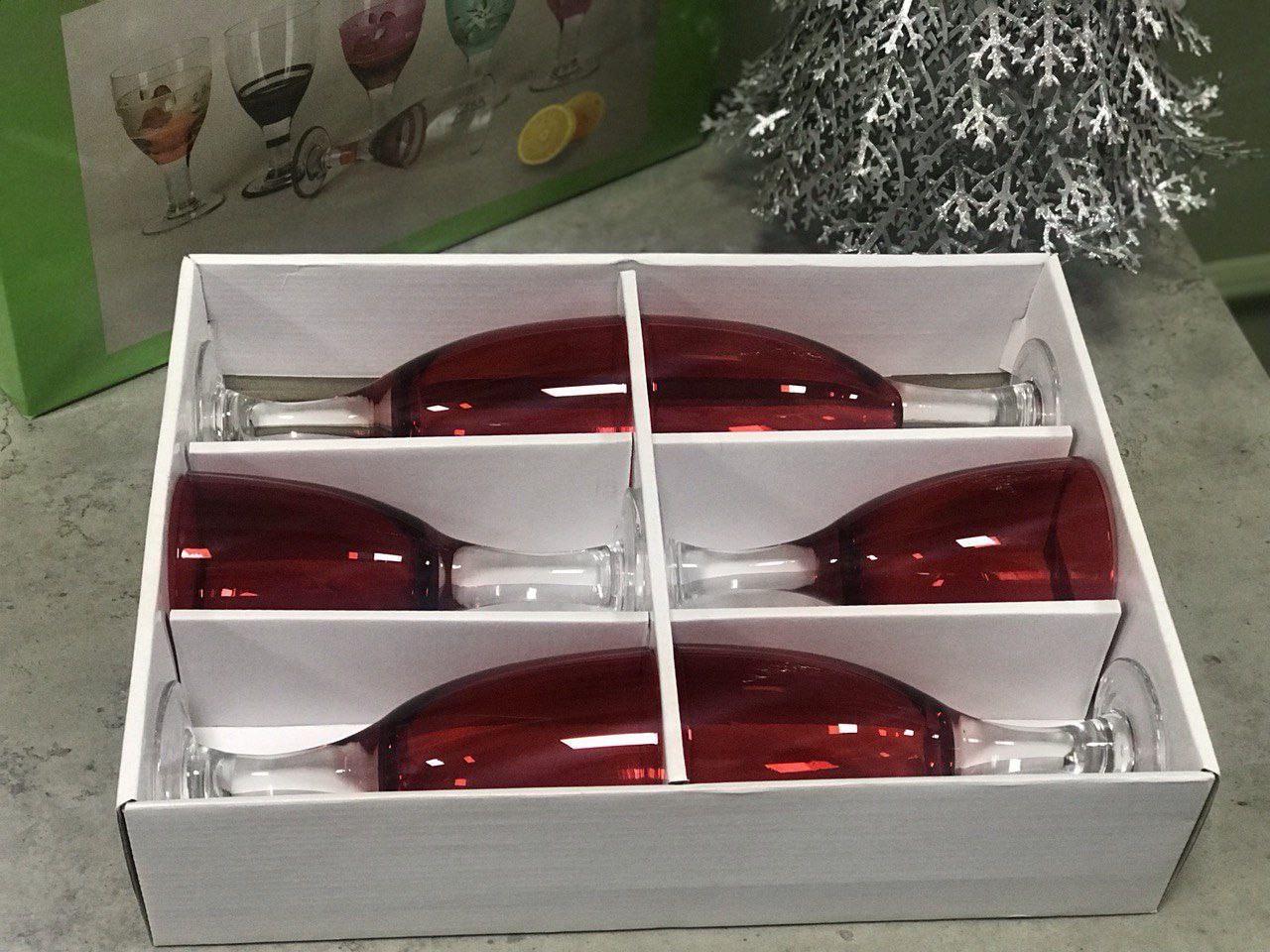 Набор бокалов для вина Пурпур 6 шт. 350 мл Красный (21-36509-10) - фото 10