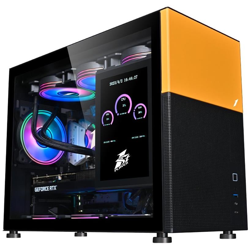 Корпус для ПК 1stPlayer Mi6-EV-BK Mini-ITX/MicroATX no PSU Black (Mi6-EV-BK)