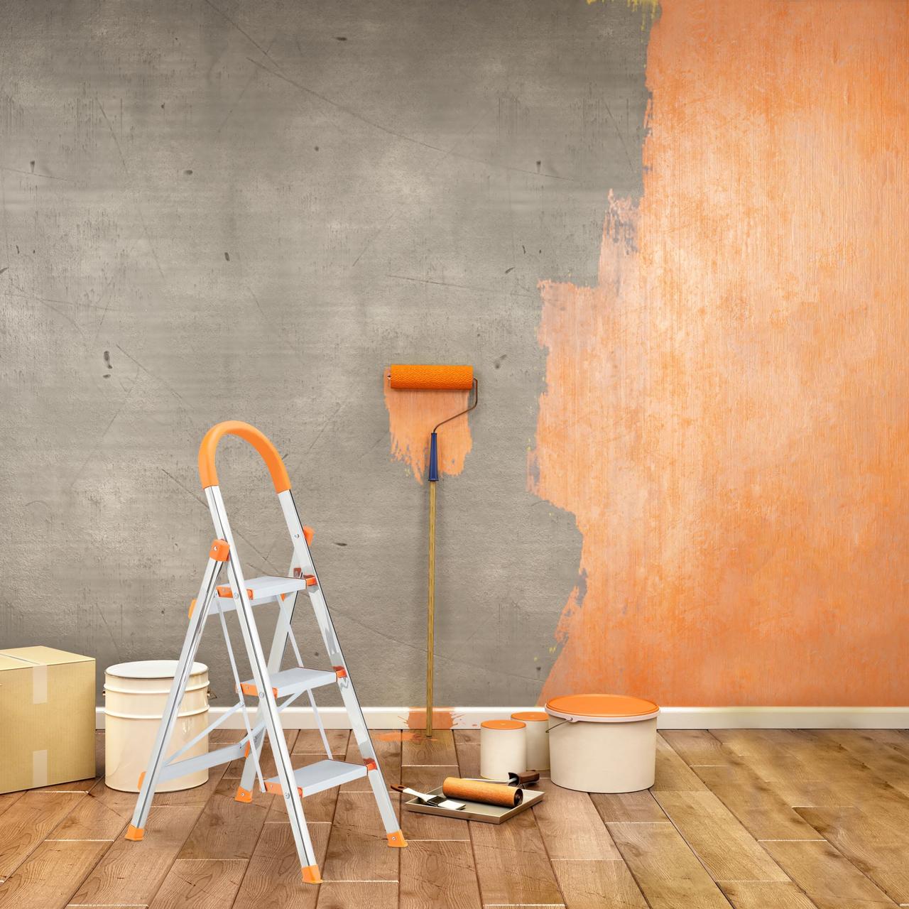 Стремянка раскладная Relaxdays на 3 ступени - фото 2 Стремянка раскладная Relaxdays на 3 ступени - фото 2