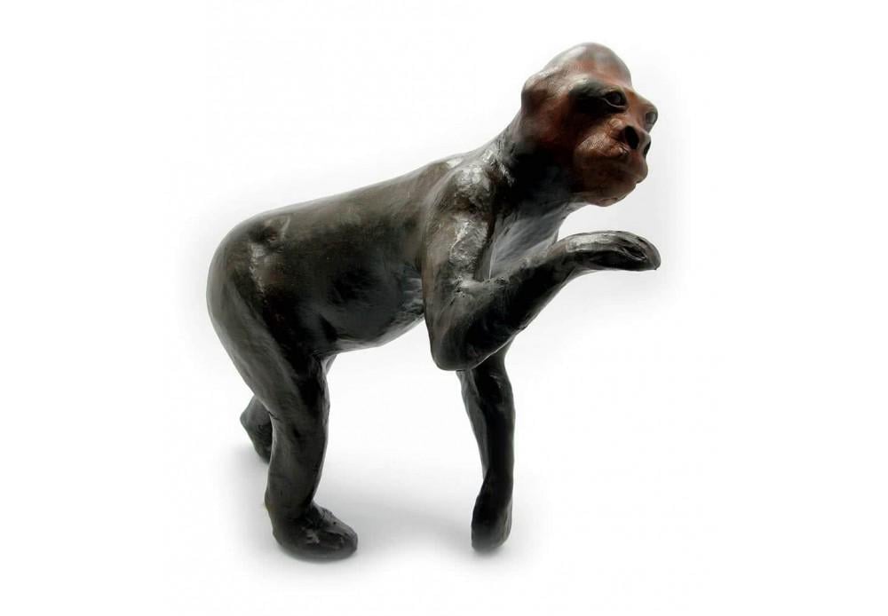 Статуэтка Горилла с кожи 12 35х29х14 см