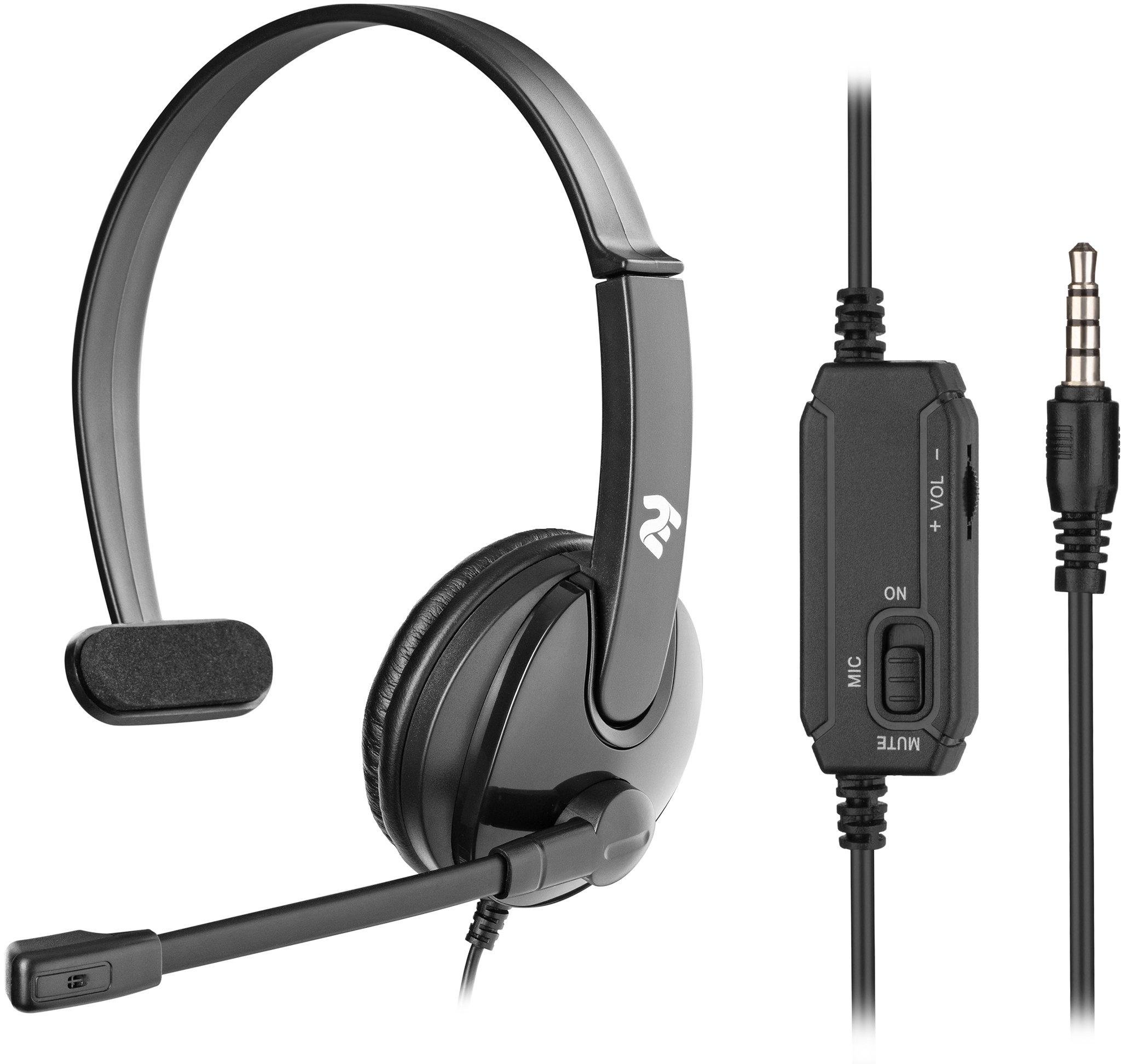 Наушники 2E CH12 Mono On-Ear 3,5 мм/2х3,5 мм (2E-CH12MJ)