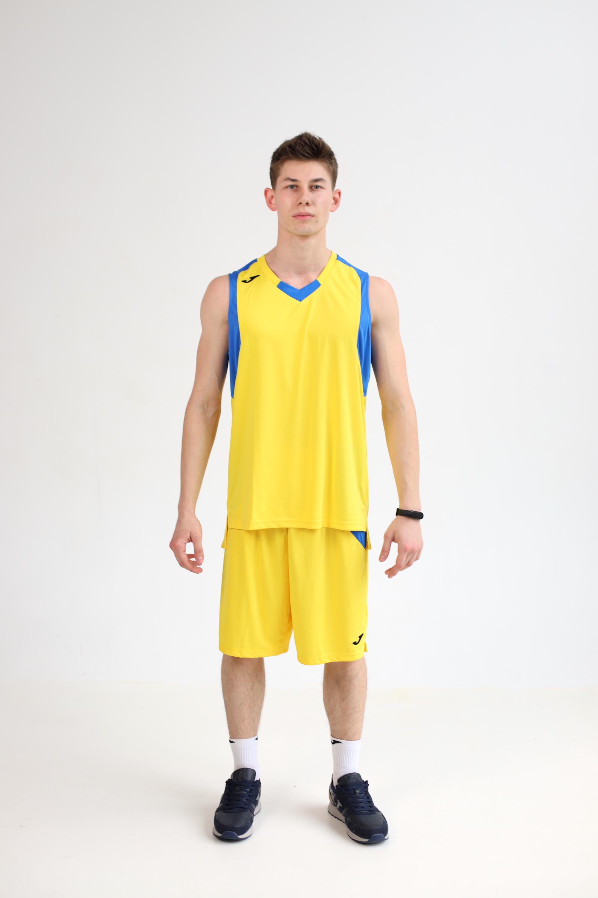 Форма баскетбольна Joma 101115.907 Set Final M Yellow/Royal Sleeveless (9997924846078)