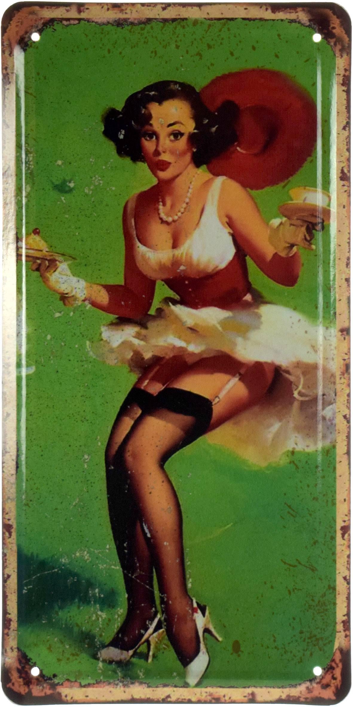 Табличка металева "Fresh Breeze Pin Up" 15x30 см (ms-103689)