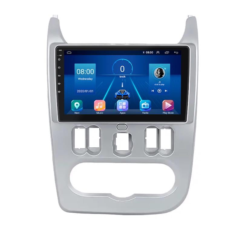 Автомагнитола штатная Lesko для Dacia Logan I ver 2 2008-2012 4/64Gb 4G Wi-Fi GPS Top 9" (27639531)