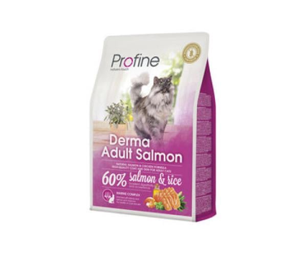 Корм сухой для кошек с чувствительной шкурой Profine cat Derma с лососем 2 кг