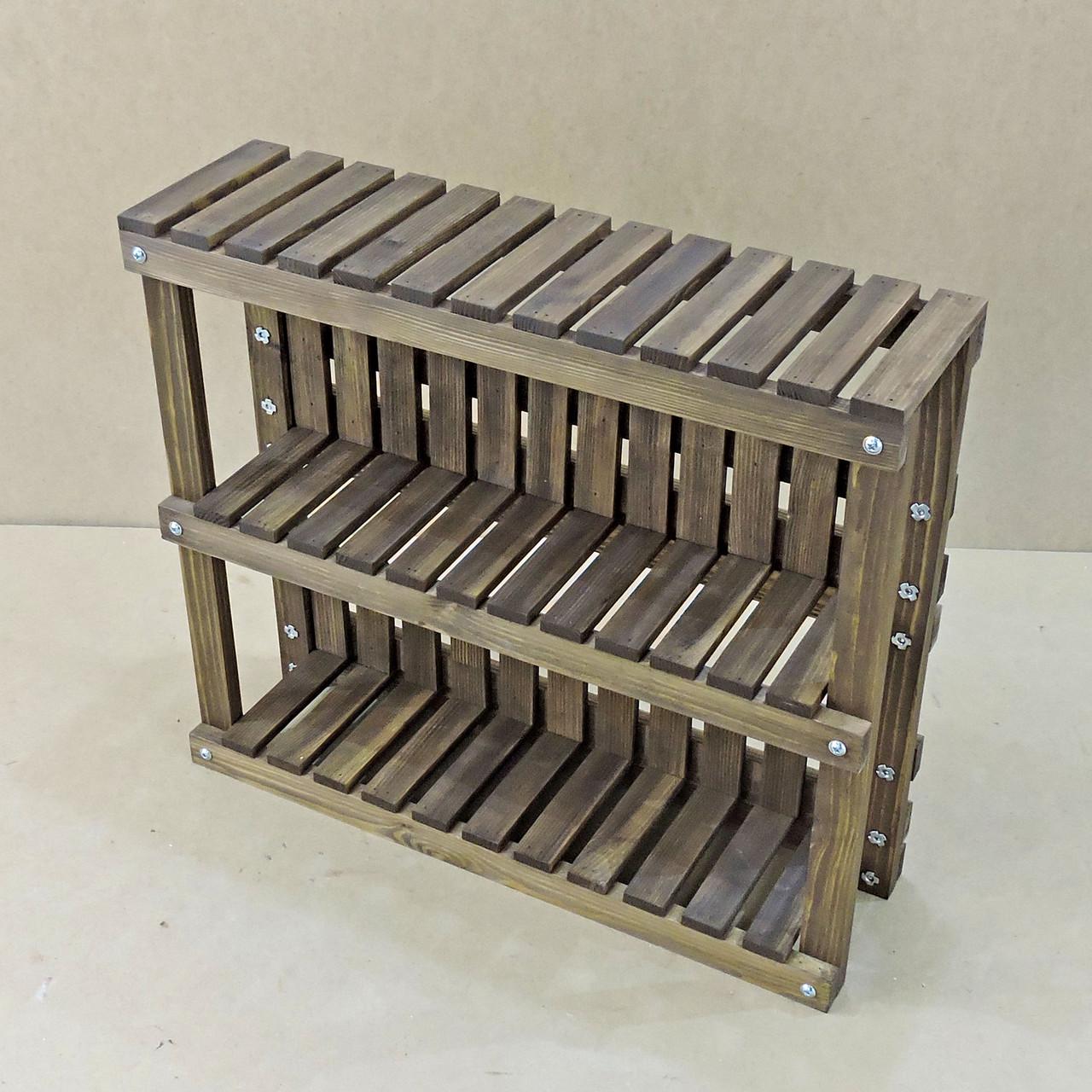 Підставка для квітів з дерева Берчулес 20х70 см Капучіно (ЦВП-207085109) - фото 6