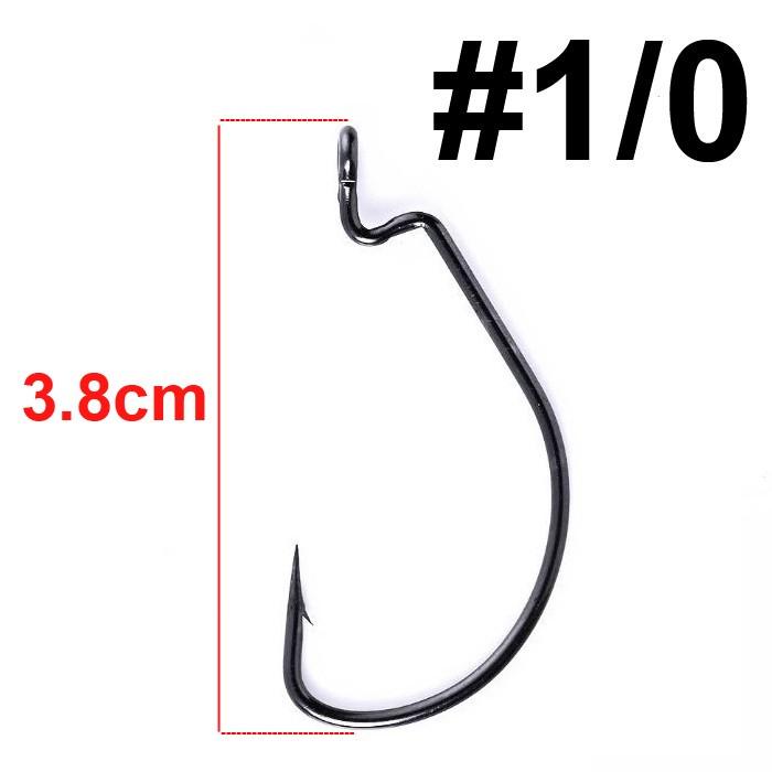 Крючок Офсетный Fox Worm Offset Hook OEM №1/0 1 шт. черный (8889) - фото 3 Крючок Офсетный Fox Worm Offset Hook OEM №1/0 1 шт. черный (8889) - фото 3