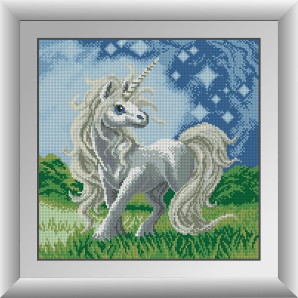 Алмазна мозаїка Dream Art Єдиноріг 37x37 см (DA.30145)