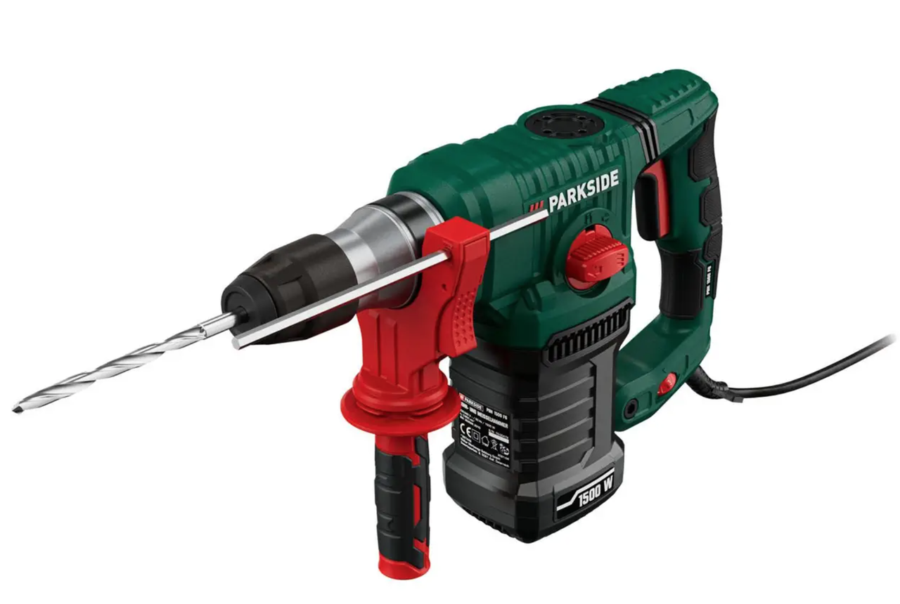 Перфоратор ударный электрический PARKSIDE PBH 1500 E5 SDS Plus 5 Дж 1550 Вт (45476234) Перфоратор ударный электрический PARKSIDE PBH 1500 E5 SDS Plus 5 Дж 1550 Вт (45476234)
