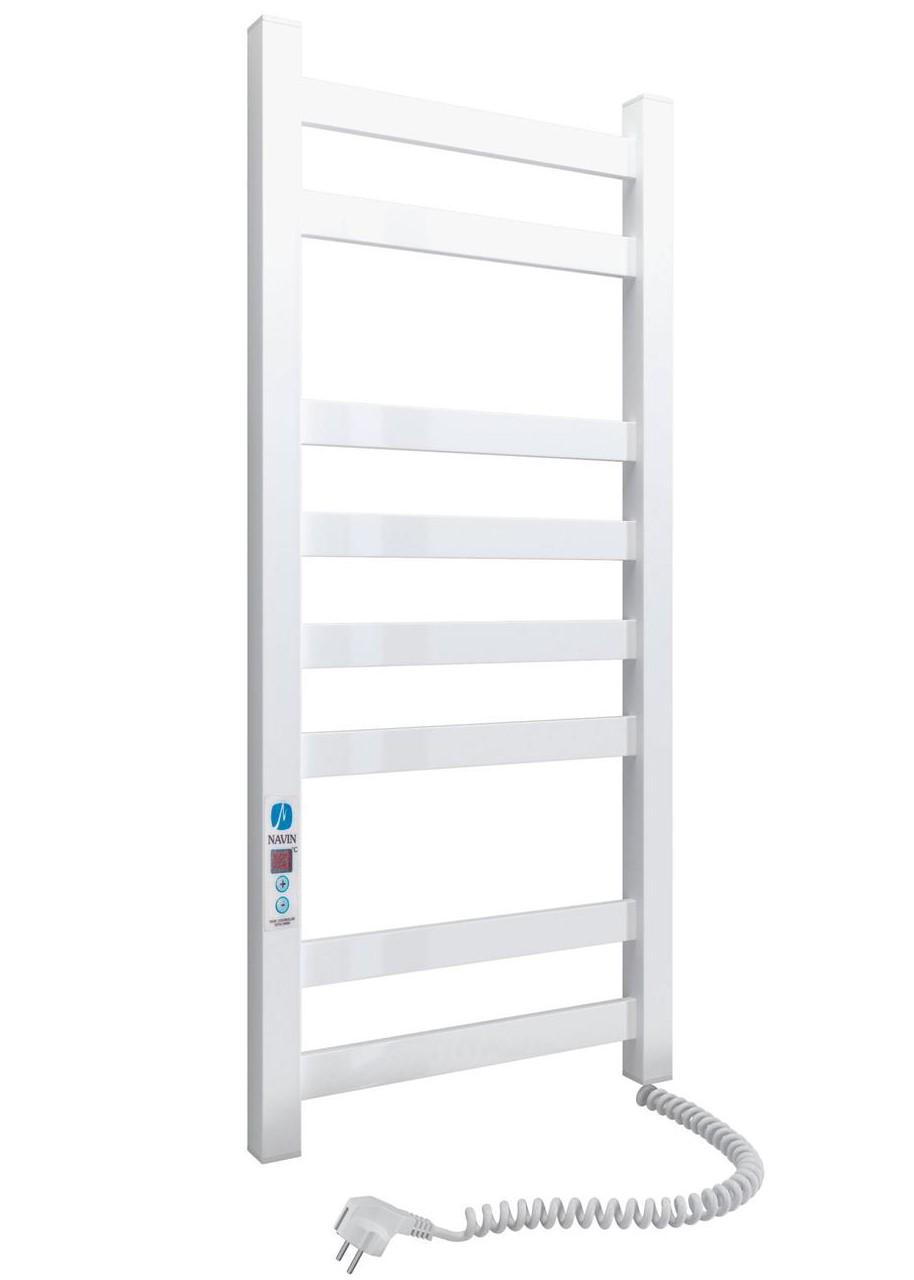 Полотенцесушитель электрический NAVIN Авангард Digital правая с таймером 360x800 мм Белый