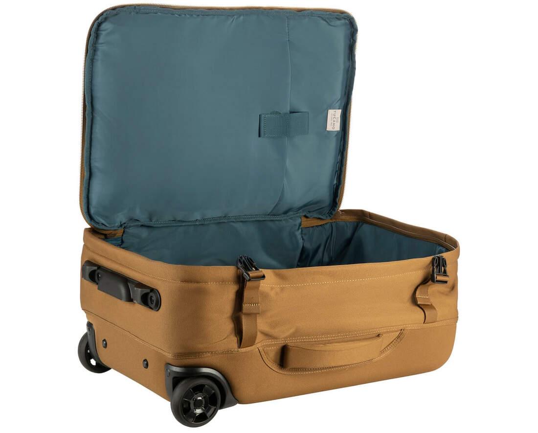 Сумка на колесах Tucano Tugo S Trolley полиэстер коричневая телескопическая ручка 34 л (636001) - фото 10 Сумка на колесах Tucano Tugo S Trolley полиэстер коричневая телескопическая ручка 34 л (636001) - фото 10