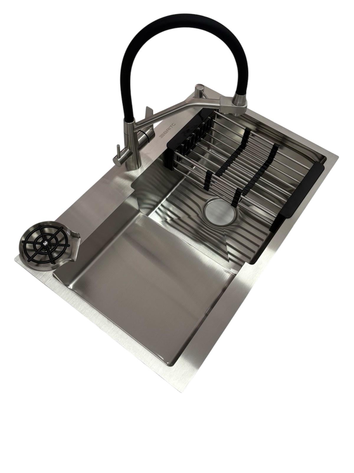 Мийка для кухні права Britc 7848 см RB/кран із підключенням до фільтру води