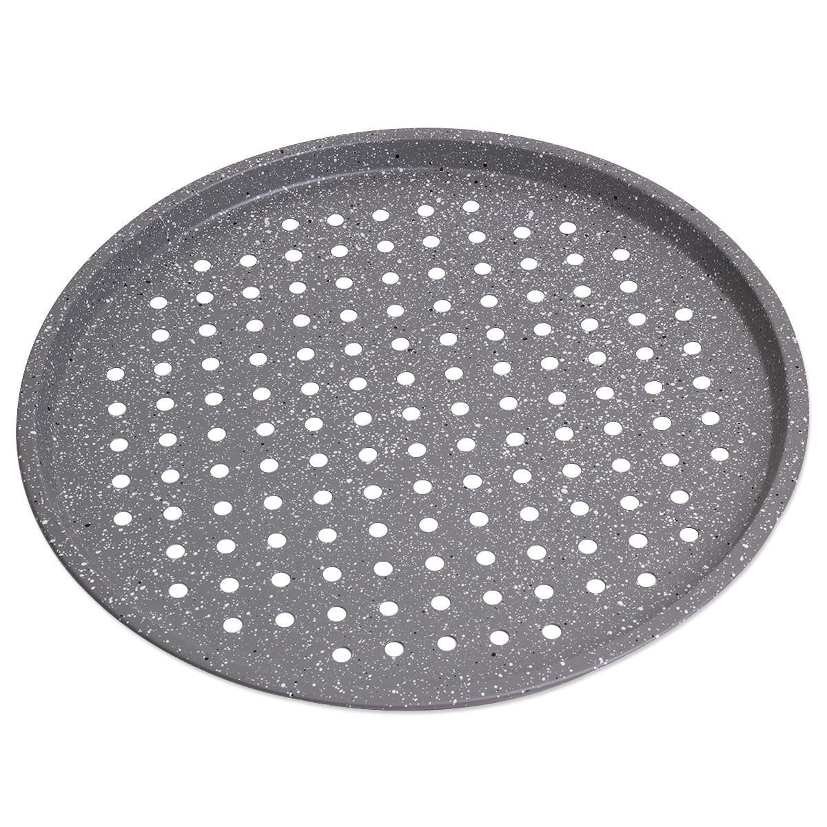 Форма для запекания пиццы с антипригарным покрытием Kamille КМ-6019М из углеродистой стали 33х12,5 см Серый графит (150-84-6019М) - фото 2 Форма для запекания пиццы с антипригарным покрытием Kamille КМ-6019М из углеродистой стали 33х12,5 см Серый графит (150-84-6019М) - фото 2