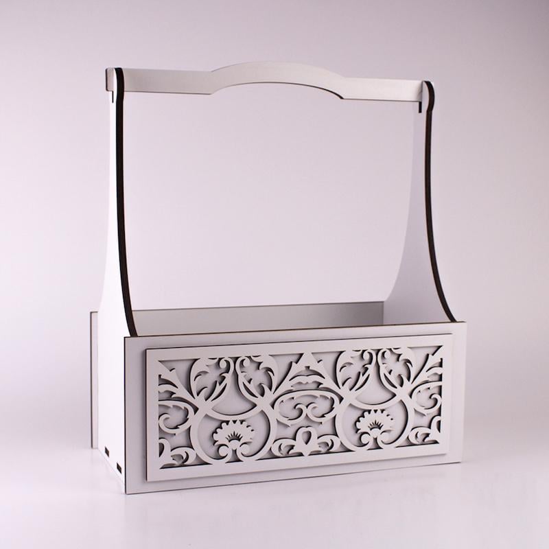 Корзина ажурна Білий ВВ (2387)