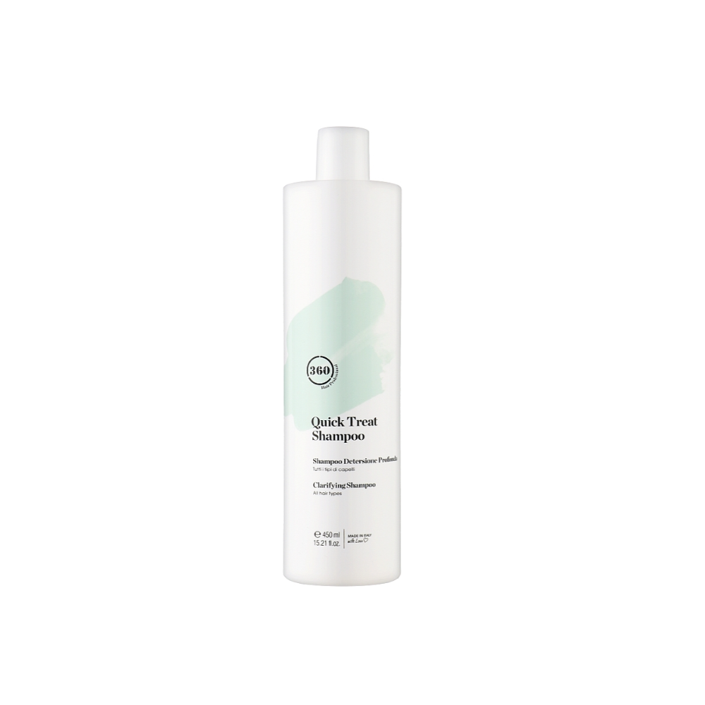 Шампунь для глибокого очищення всіх типів волосся 360 Quick Treat Shampoo 450 мл