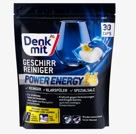 Капсулы для посудомоечной машины DenkMit Multi-Power Energy All in 1 30 шт.