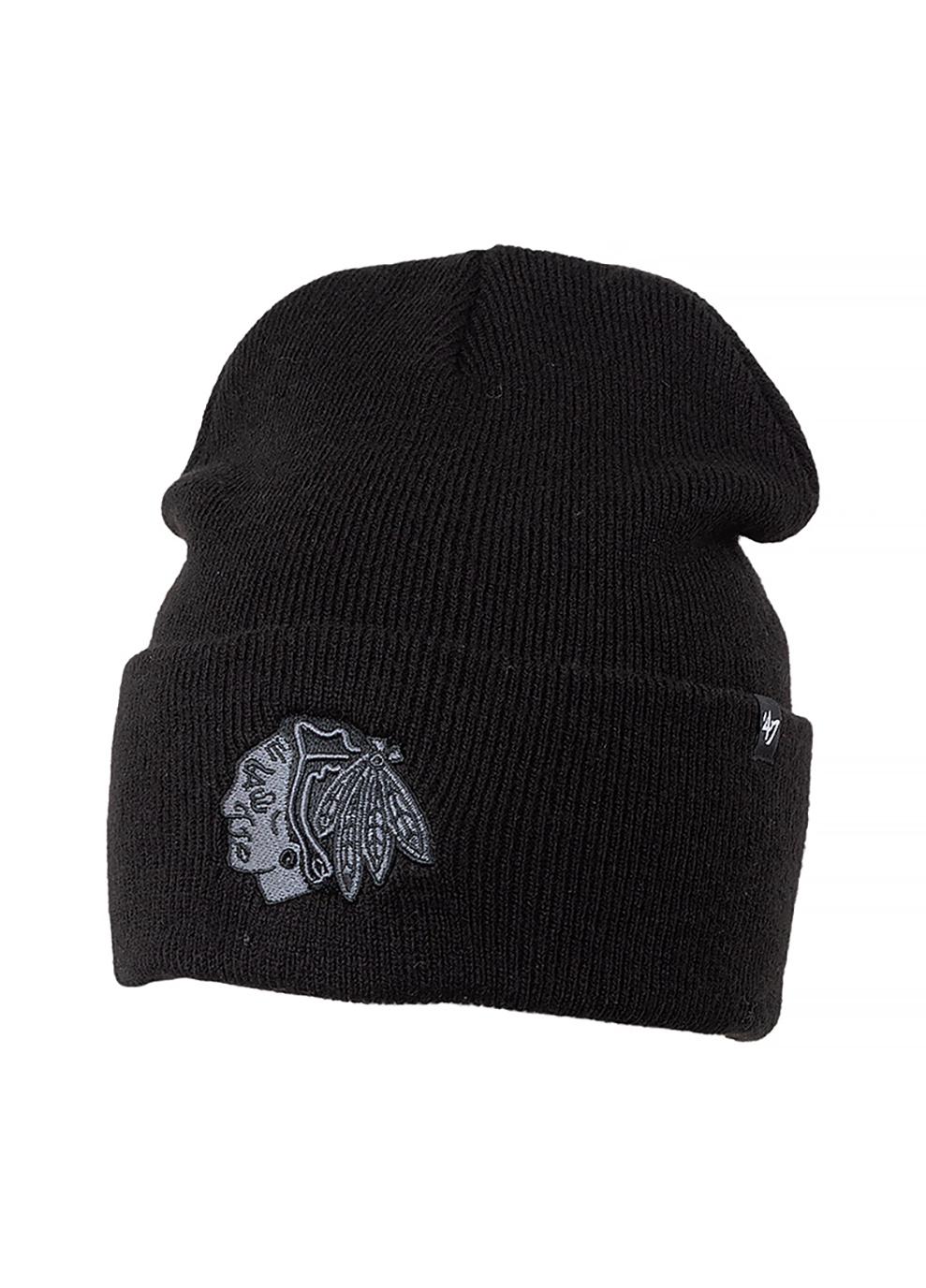 Шапка мужская 47 Brand NHL CHICAGO BlackHAWKS HAYMAKE Черный (H-HYMKR04ACE-BKC)
