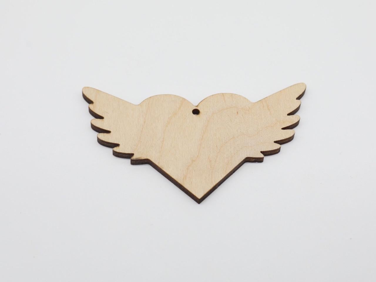 Заготовка из фанеры Крылатое сердце 100х60 мм 1 шт. (639603019)