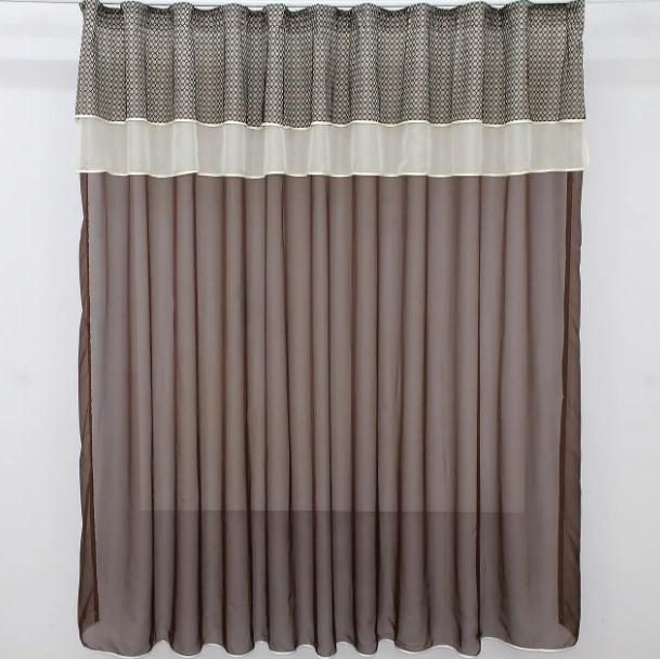 Гардина на кухню/балкон шифон/сетка 270х190 см Венге (00к 59-535)