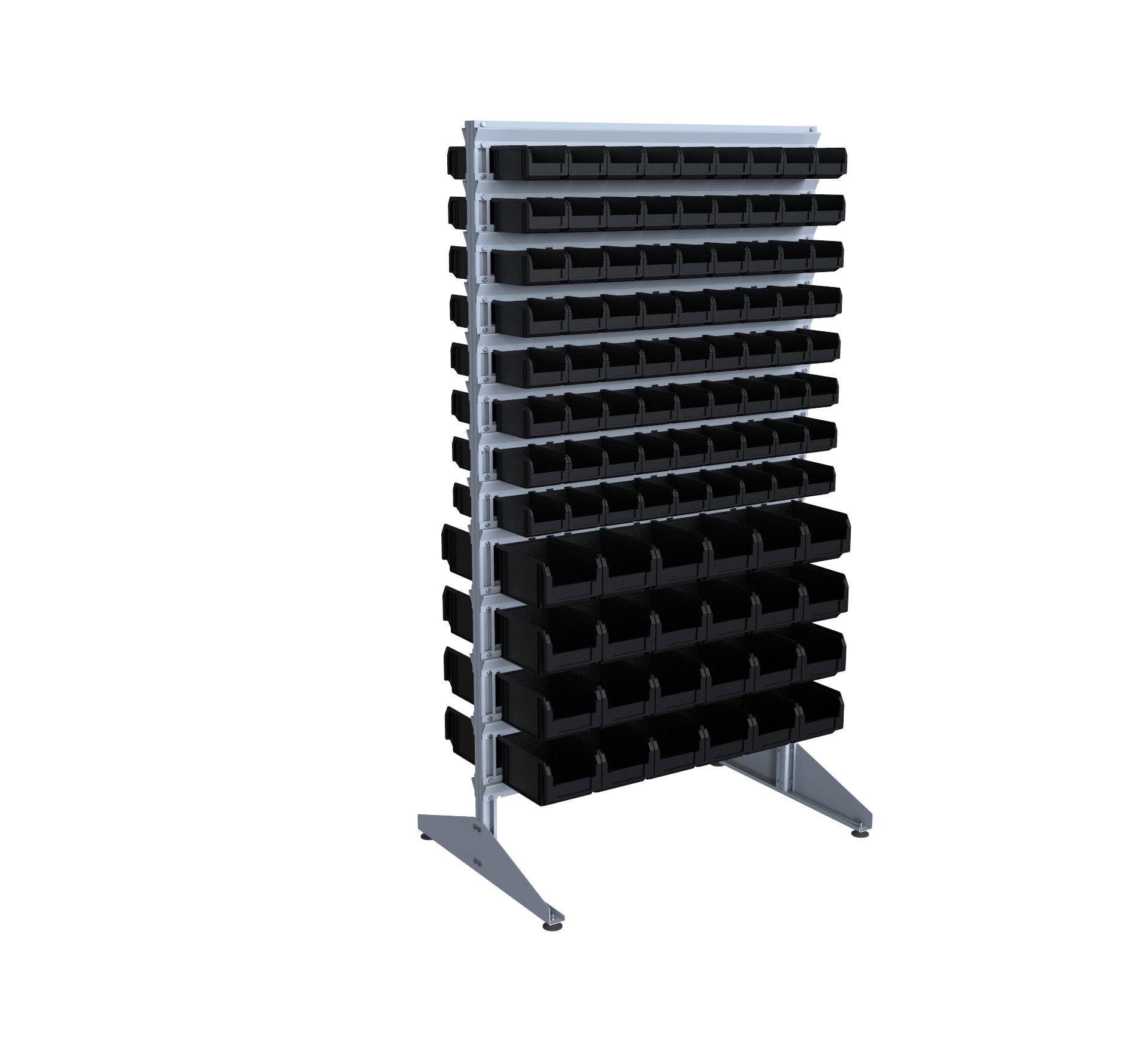 Стелаж для метизів двосторонній DS-18/9 Ч 700x1800x1000 мм (120009)