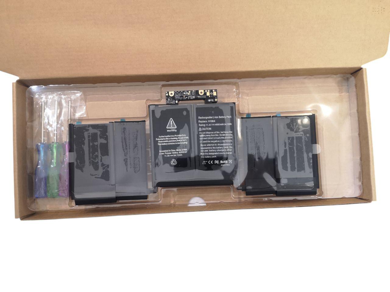 Акумулятор для Apple MacBook Pro 13 A1964/A2251/A1989 2018-2019 4800 mAh 54,72Wh Акумулятор для Apple MacBook Pro 13 A1964/A2251/A1989 2018-2019 4800 mAh 54,72Wh