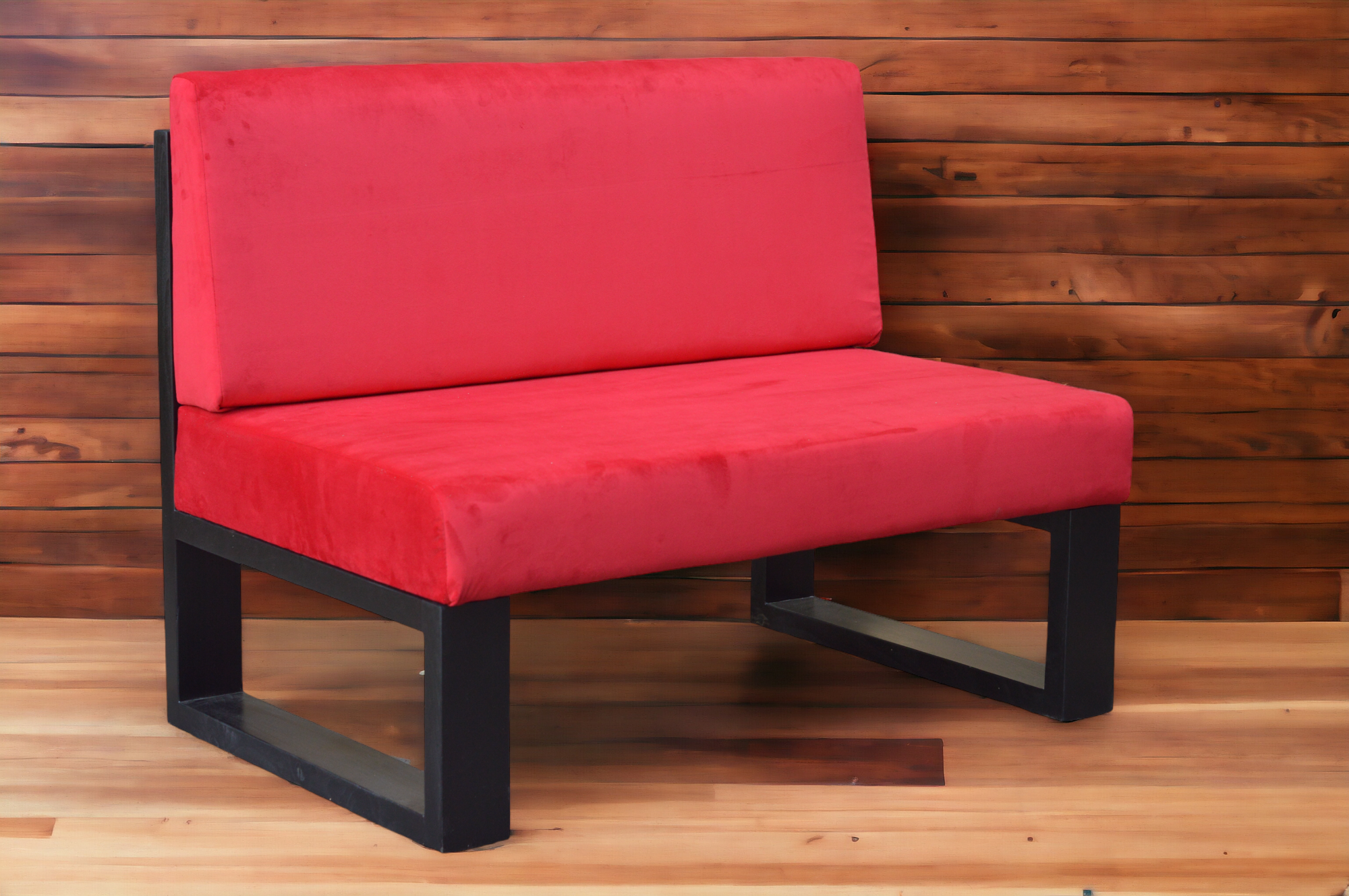 Диван Woodyloftstyle WLS D23 Лофт 1100x690x850 мм Червоний (D-23/М-110/2/J/1/07) - фото 3