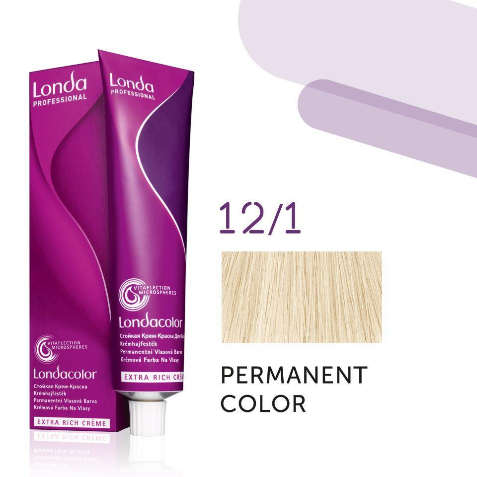 Фарба для волосся Londa Professional Permanent Color Extra Rich Creme 12/1 Special blonde ash 60 мл - фото 2