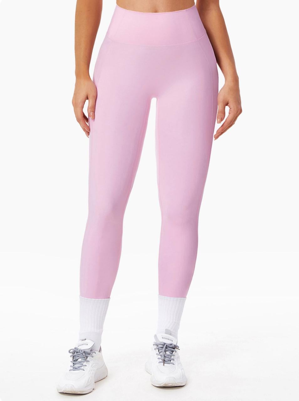 Легинсы без пуш-ап с высокой талией M Розовый (GI02M)