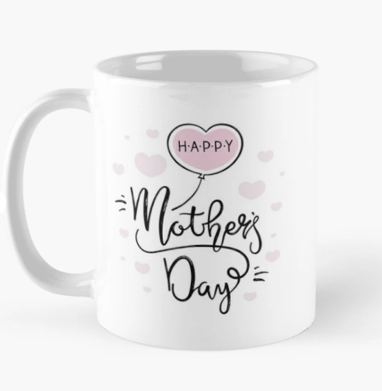 Чашка керамічна з принтом "Mother's day" 330 мл Білий (МАМА16Ч)