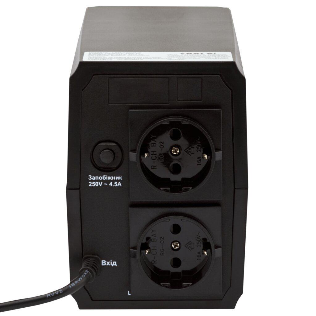 ДБЖ лінійно-інтерактивний LogicPower LPM-625VA-P з правильною синусоїдою 437W (LP-3336) - фото 4