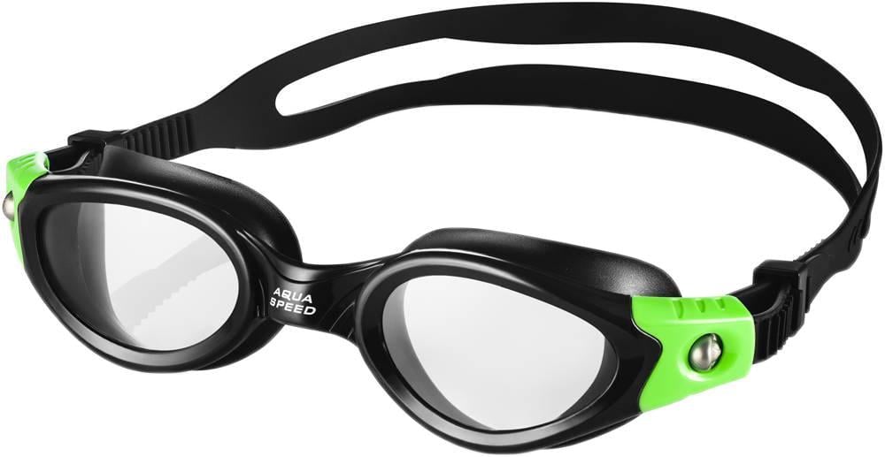 Очки для плавания Aquaspeed Pacific 6647 Черно-зеленый (5908217666475)